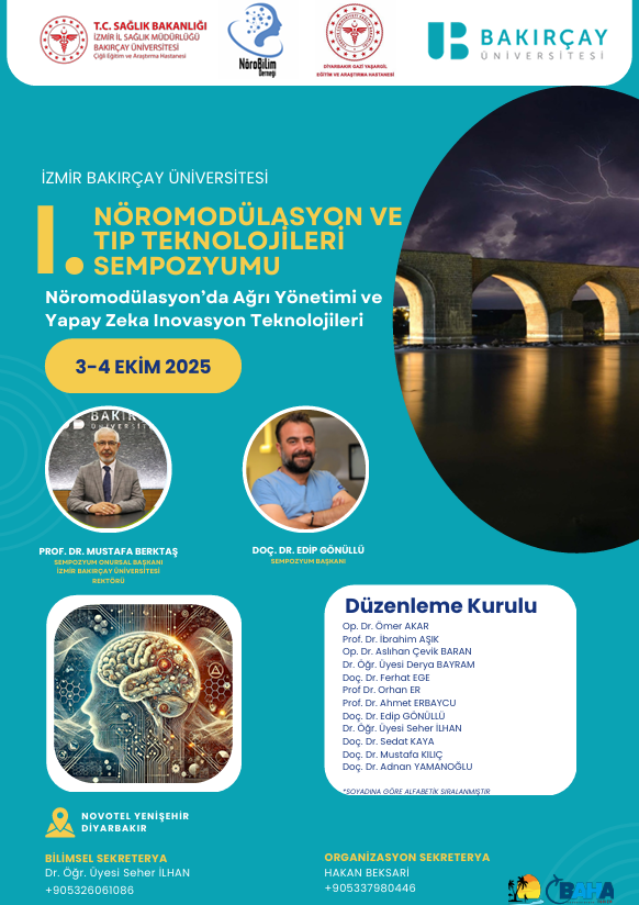 I.NÖROMODÜLASYON VE  TIP TEKNOLOJİLERİ  SEMPOZYUMU
