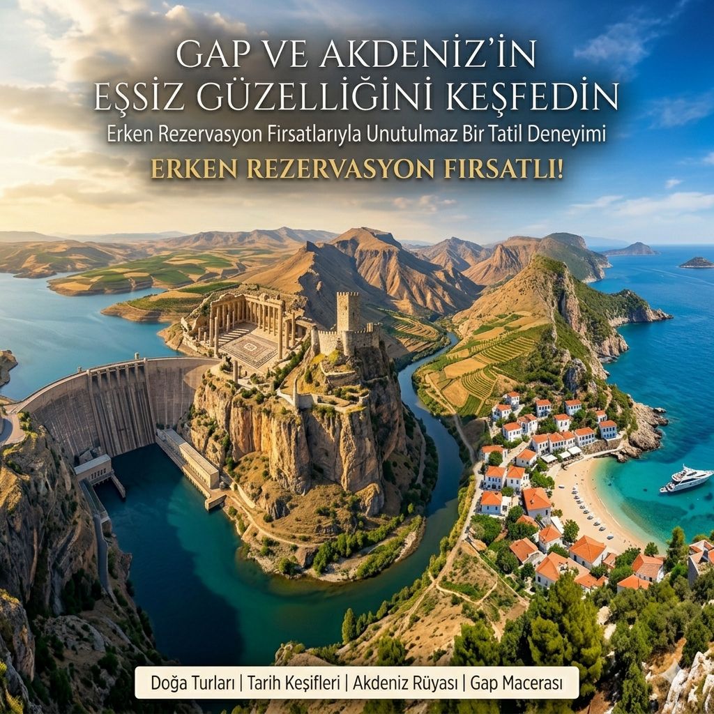 Hannover Çıkışlı Gap ve Adana Turu - 6 GECE 7 GÜN KONAKLAMALI TUR